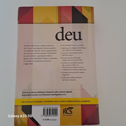 Dizionario tedesco sansoni - dizionario,