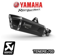 YAMAHA TENERE 700 YAMAHA SCARICO AKRAPOVIC TERMINALE NERO XTZ700 SLIP ON 