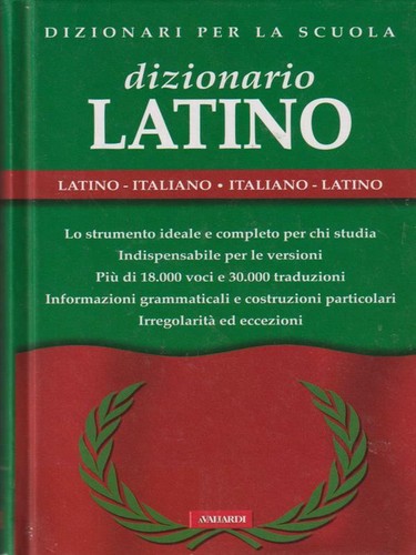 Dizionario latino vv - dizionario, aa.vv