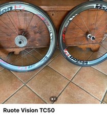Ruote carbonio Vision TC50, per Pattini, pacco pignoni Utegra 11v, tubolare