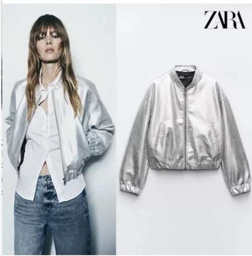 Giacca bomber zara silver - bomber,