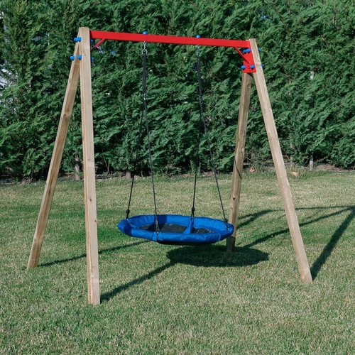 Altalena legno deluxe con - in,