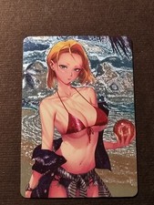 ANDROID 18 - DRAGON BALL Z - SEXY BIKINI GIRL - BIG BOOBS - HOT WAFU -PROMO CARD