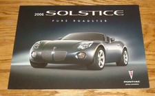 Scheda tecnica originale Pontiac Solstice Roadster 2006 brochure vendita 06