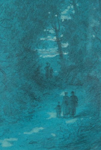 Antico disegno paesaggio - antico,