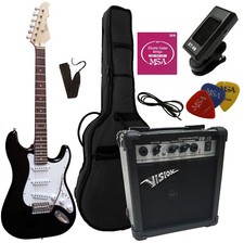SET CHITARRA ELETTRICA, NERO