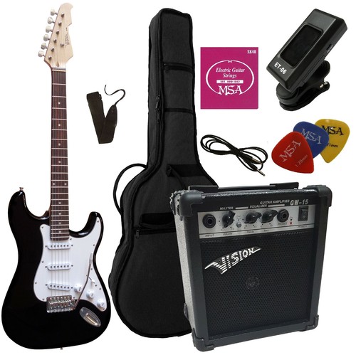 Set chitarra elettrica - elettrica,, nero