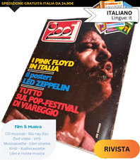 Ciao 2001 del 1971 numero 24 Poster Led Zeppelin - Joe Cocker Pink Floyd Beatles