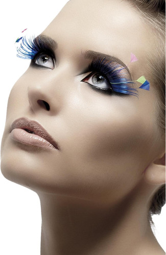 Ciglia finte blu e - finte,,