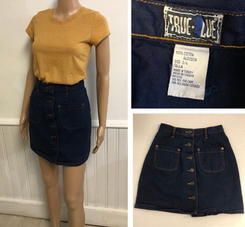 Minigonna vintage vero - , denim