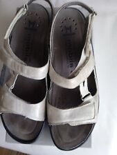 sandali donna Mephisto vera pelle color bianco argento n.41