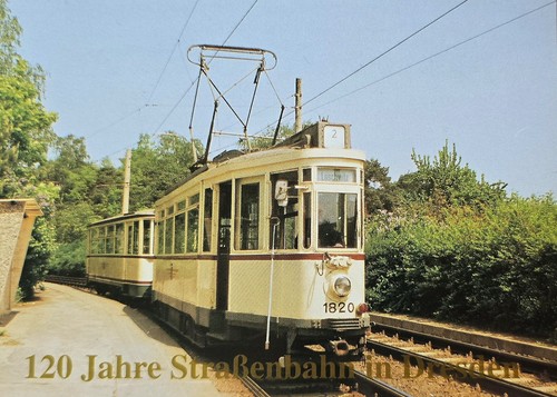 Cartolina berlino tram - berlino,
