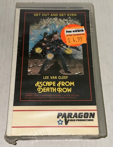 Paragon vhs 1985 escape from - paragon,