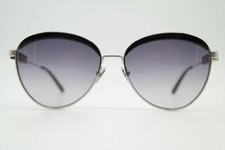 Occhiali Da Sole Calvin Klein CK19101 Argento Nero Marrone Ovale Nuovi