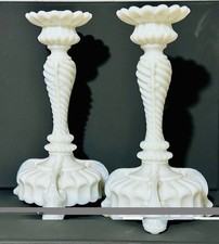 Coppia Candelieri In Vetro