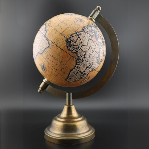 Mappamondo antico rosa 13cm - antico,