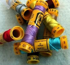 10 o 30 o 50 o 100 spolette PURA SETA BOZZOLO REALE 10 metri MADE IN ITALY