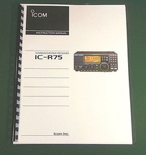 Icom IC-R75 Manuale di Istruzioni - Copertine Premium Card Stock e Carta 28LB!