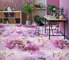 3D Purple Flower FZ5149 Floor