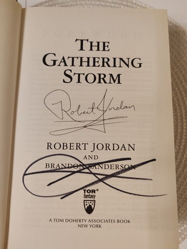 The gathering storm signed - the,