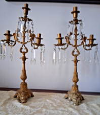COPPIA DI CANDELABRI ANTICHI A