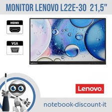 Monitor Lenovo L22E-30 Schermo per Pc desktop VGA HDMI  21,5"  BASE NON PRESENTE