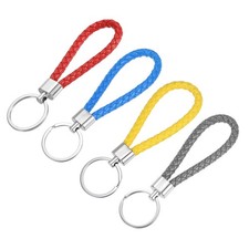 4 Pezzi Portachiavi in Pelle