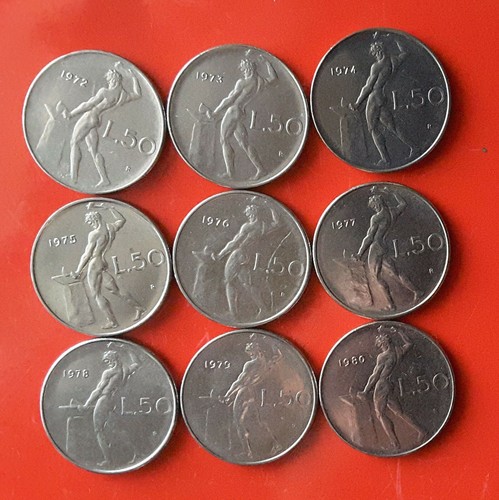 Monete lire anni - monete, da