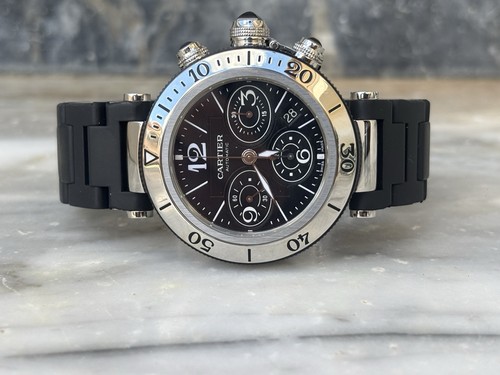 Watch cartier pasha seatimer - watch,