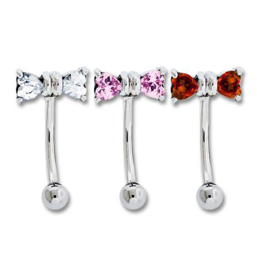 Anello 16g carino fiocco - anello,