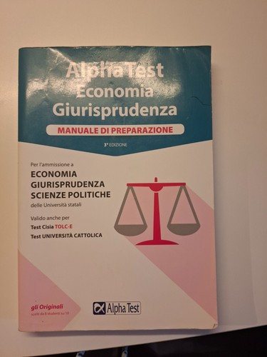 Alpha test economia - economia, e