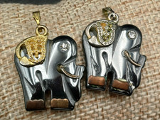 ELEFANTI COPPIA DI CIONDOLI IN