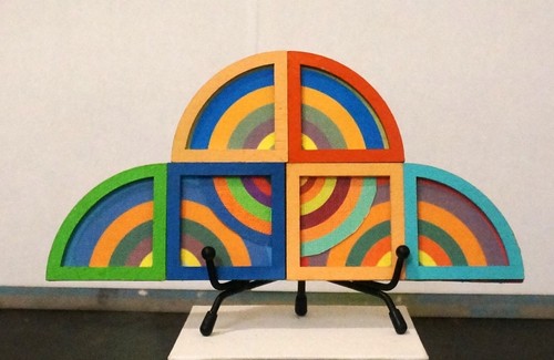 Scultura astrazione geometrica