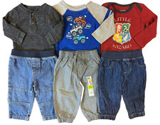 Body manica lunga pantaloni jeans bambino 6/9 mesi lotto vestiti Harry Potter