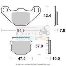 Brake pads front adly 100 - front,