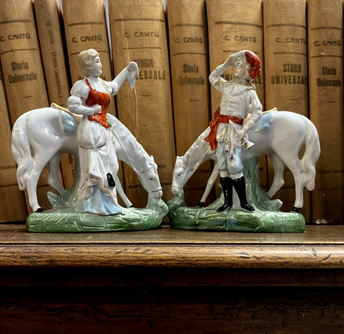 Coppia statuina porcellana - coppia,