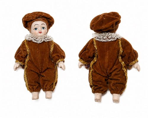 Vintage porcelain doll - porcelain,