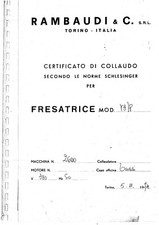 Fresatrice Rambaudi V3/P