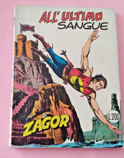 FUMETTO ZAGOR ALL'ULTIMO SANGUE ZENITH GIGANTE N° 143 - FEBBRAIO  1973  200 LIRE