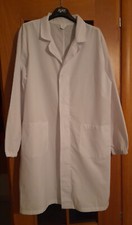 03 CAMICI DA LAVORO BIANCO PER MEDICO DOTTORE 100% COTONE LABORATORIO FARMACISTA