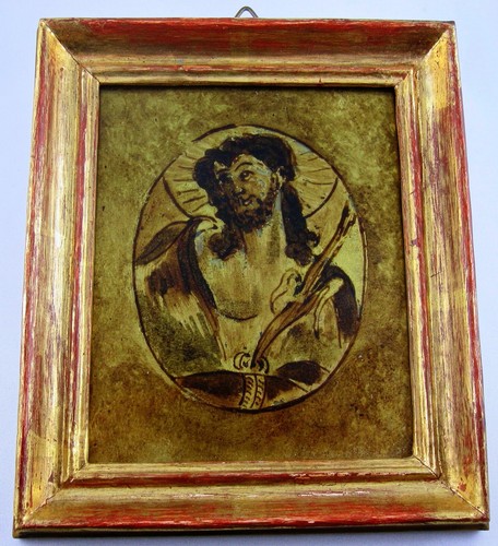 Ecce homo dipinto vetro - su,