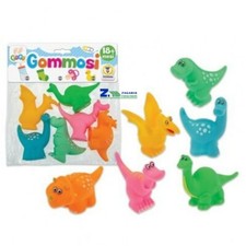 GOGO GOMMOSI DINOSAURI FUNNY CON SPRUZZO 6 PZ IN BUSTA PRIMA INFANZIA