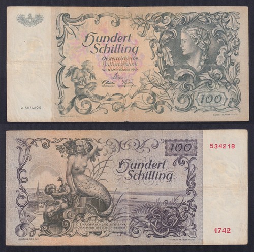 Banconota austria 100 - banconota,