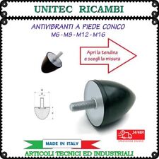 Antivibranti a piedino conico in gomma filettatura maschio M6 M8 M12 M16