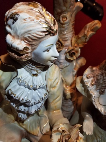 Antica lampada capodimonte - antica,