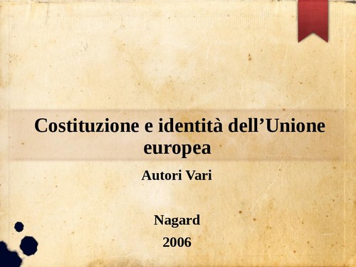 Costituzione identità - costituzione,