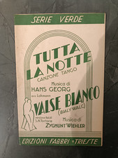 1934 SPARTITO MUSICALE