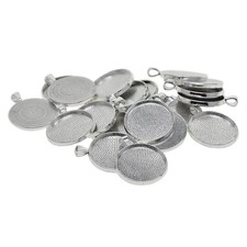 20x Base Per Cammeo Vuota 30mm Per Bracciali Con Ciondolo