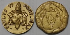 Lotto Medaglie Paolo VI "Agnello di Dio" di Minguzzi e "SS Paolo e Pietro" di Gismondi