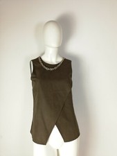 ZARA MAGLIETTA MAGLIA T- SHIRT DONNA TAGLIA S COLORE MARRONE 